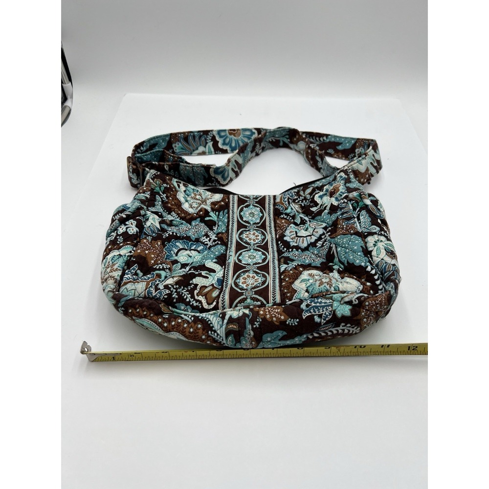 Vera Bradley Java Blue Retired Quilted Shoulder Bag Made in USA NWOT Cotton - Picture 10 of 10